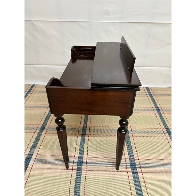 1920s Solid Mahogany Colonial MFG Co Desk For Sale - Image 10 of 13