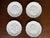 White plates are timeless and classic. This vintage set mixes well with other dinnerware or these can be used as decor....