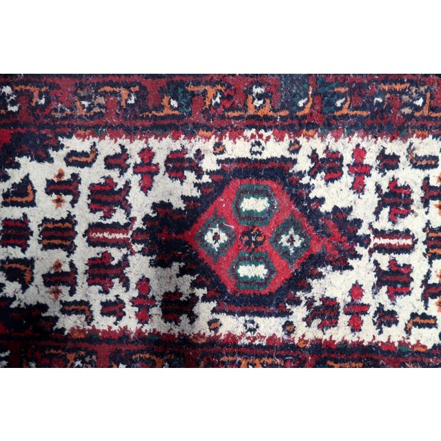 1970s, Handmade Vintage Persian Hamadan Rug 2' X 4' For Sale - Image 10 of 11