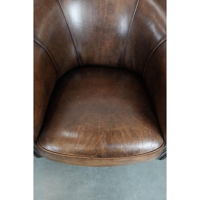 Club Chairs in Sheepskin Leather, Set of 2 For Sale - Image 6 of 16