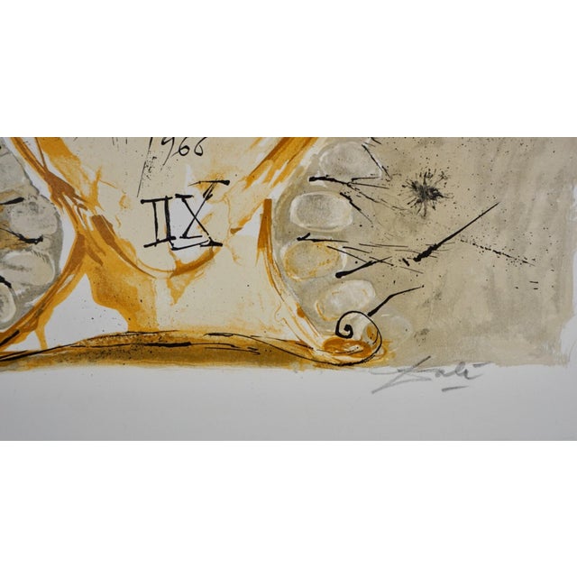 Surrealism 1960s Salvador Dali Self-Portrait Sundial For Sale - Image 3 of 4