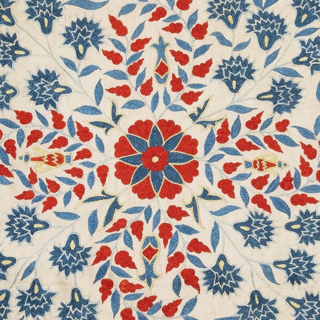 New Hand-Embroidered 100% Silk Cushion Cover – Authentic Uzbek Textile Art Elevate your home décor with this exquisite...