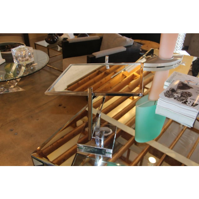 Charles Hollis Jones Vintage Double Sided Table Mirror in the Style of Charles Hollis Jones For Sale - Image 4 of 8