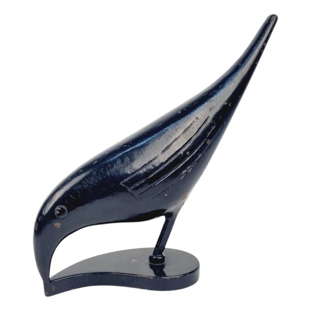Iron Sculpture Depicting a Raven, 1960s For Sale