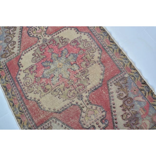 Antique Handmade Tribal Carpet For Sale - Image 10 of 10