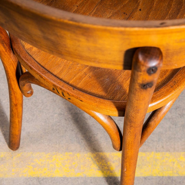 Baumann Honey Thin Slim Back Dining Chairs, 1950s, Set of 4 For Sale - Image 10 of 15