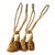 Late 20th Century Braided Gold Curtain Tie Backs With Tassels- a Pair For Sale