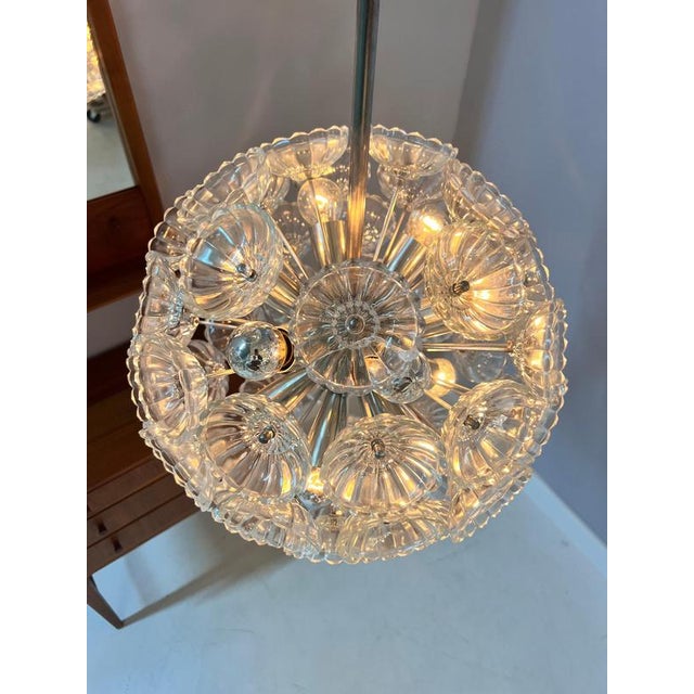 Metal Chandelier Pusteblume, GDR, 1960s For Sale - Image 7 of 11