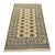 Bokhara Rug 4′ X 6’3” Beige Wool Tribal Hand-Knotted Oriental Carpet For Sale