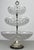 Vintage French Crystal Cut 3-Tier Serving Cake Stand For Sale - Image 3 of 14