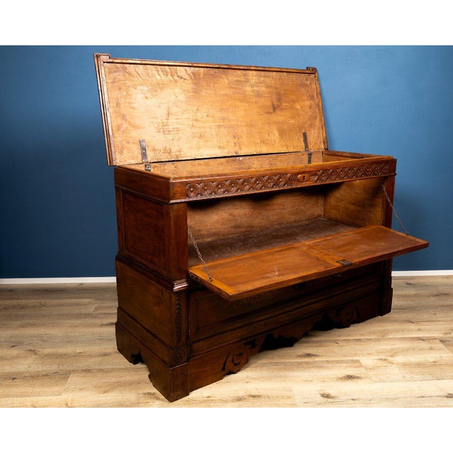 Emilian Sideboard in Cherry Wood with Inlays, Italy, 1800s For Sale - Image 6 of 9
