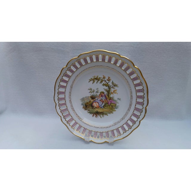 Antique Pierced Plate from Meissen, 1860 For Sale - Image 13 of 13