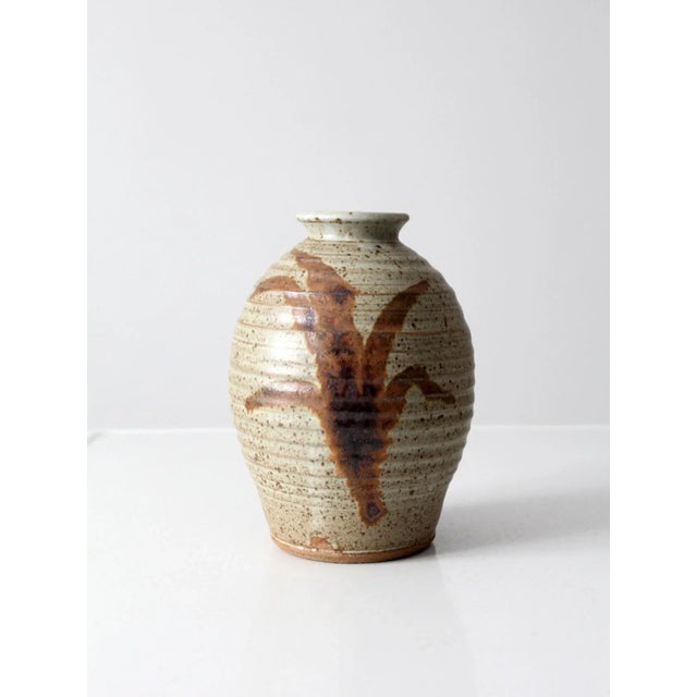 Vintage Studio Pottery Vase For Sale - Image 9 of 9