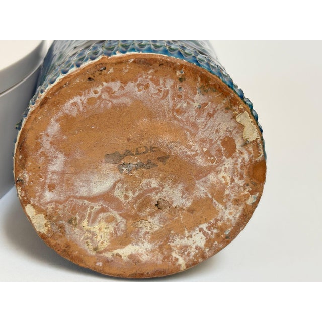 Bitossi “Rimini Blu” Ceramic Pitcher Vase, Attributed to Aldo Londi, Italy 1960s For Sale - Image 9 of 18