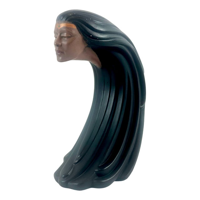 Vintage Ceramic Woman of the Wind Figure from Sittre, 1980s For Sale