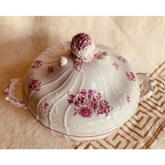 A large and handsome early 19th-century French porcelain soup tureen with fitted lid, acquired from a dealer at the Marché...