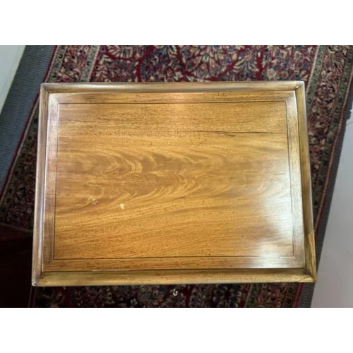 Antique English Regency Fully Fitted Tea Caddy Stand on Casters For Sale - Image 4 of 12