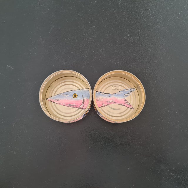 Corrado Bonomi, Multiple with Fish, 1990s, Oil on Tin For Sale - Image 11 of 11