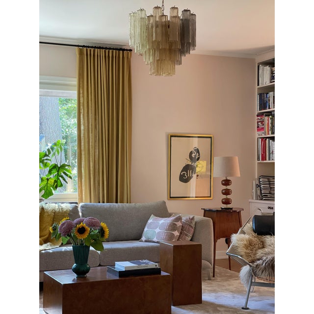 Tubular Chandelier in Ombre Murano Glass For Sale - Image 3 of 5