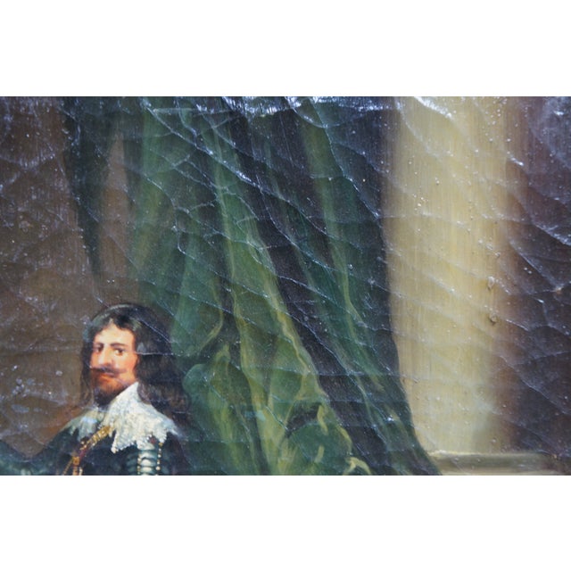 Thomas Francis Equestrian Horse Portrait Oil Painting After Anthony Van Dyck For Sale - Image 9 of 12