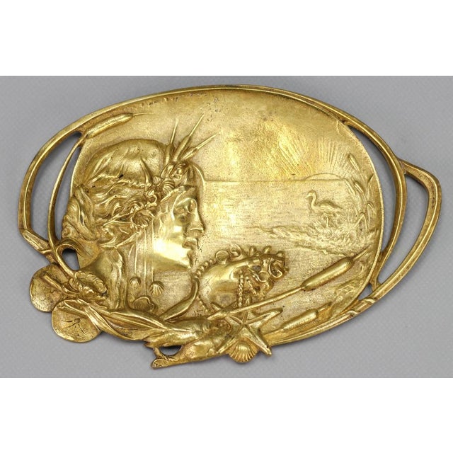 Art Nouveau French Bronze Card Tray, 1920s For Sale - Image 15 of 18