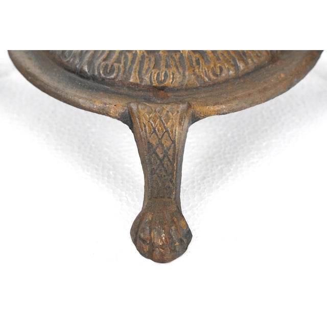 Metal Mid 20th Century Restored Art Nouveau Brass Bridge Floor Lamp For Sale - Image 7 of 11