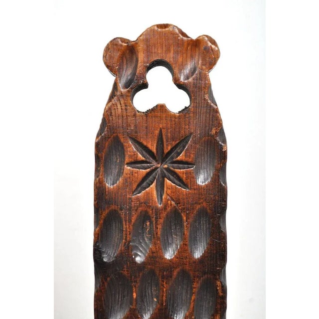 Brutalist Spanish Brutalist Wooden Chair, 1960s For Sale - Image 3 of 11