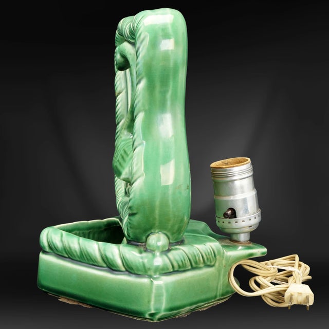 1950s Mid Century Tv Lamp Planter Swan Design Circa 1950 For Sale - Image 5 of 7