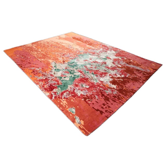 Hand-Knotted Tibetan Weave Rug by Murano Shutters For Sale