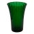 Vintage Emerald Green Ribbed Flared Vase Napco 7.5" Made in Usa 1161 For Sale
