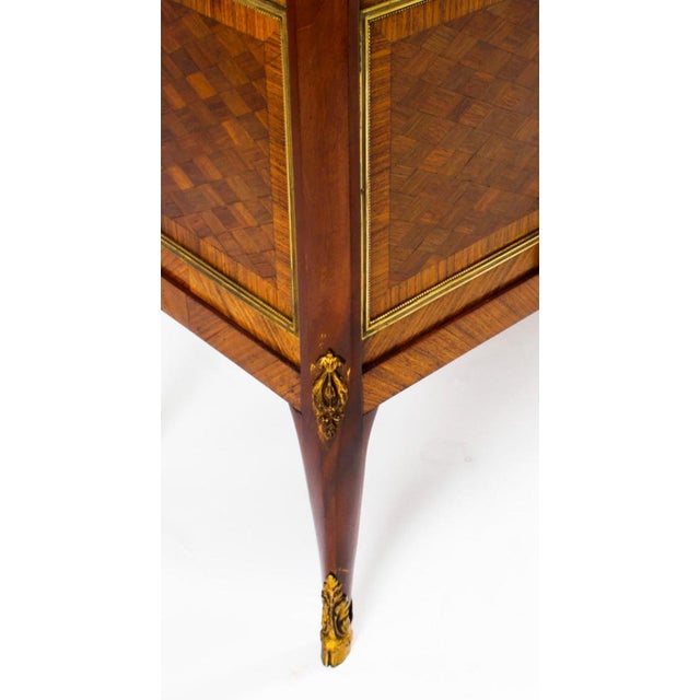 French Parquetry Ormolu Mounted Vitrine Cabinet, 19th Century For Sale - Image 18 of 18