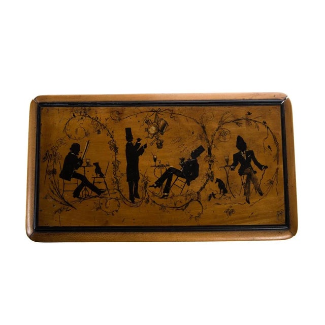 19th C. Antique English Wooden Box For Sale - Image 4 of 9