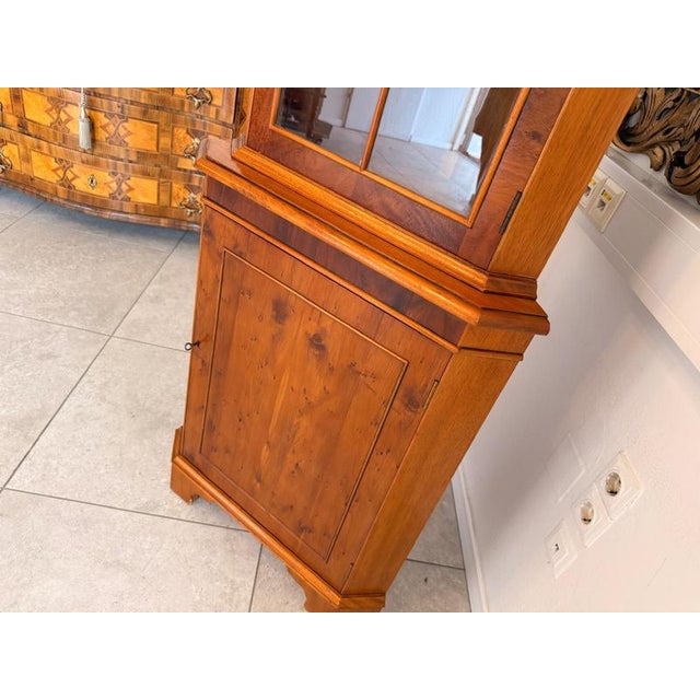 Corner Display Cabinet with Glass, 1960s For Sale - Image 9 of 10