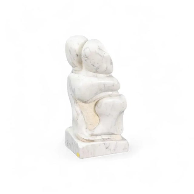 Mario Orsonga, Abstract Figurative Sculpture, 1980s, Marble For Sale - Image 4 of 4