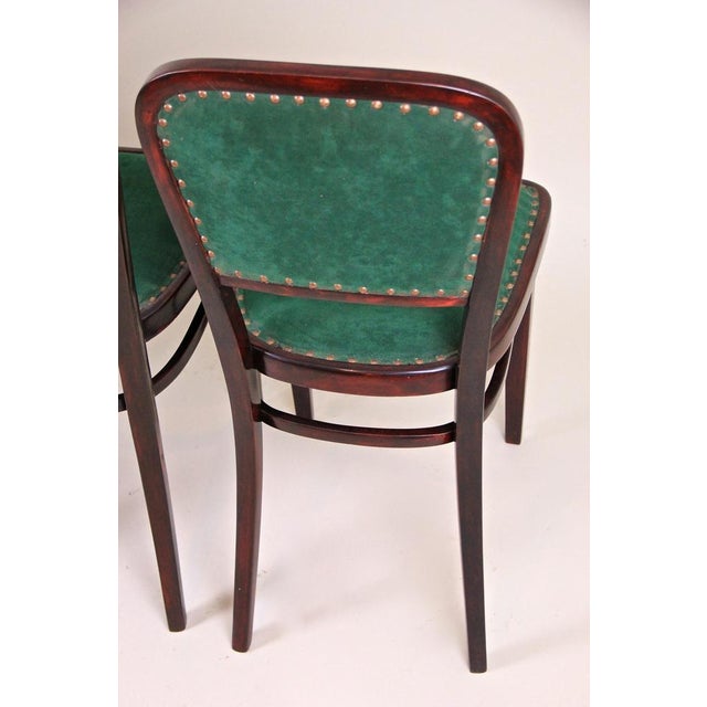 Thonet Art Nouveau Dining Chairs by Marcel Bomber for Thonet, Austria, 1910s, Set of 4 For Sale - Image 4 of 8