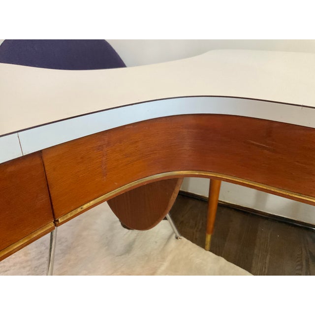 Wood Italian Amorphic Dressing Table For Sale - Image 7 of 10