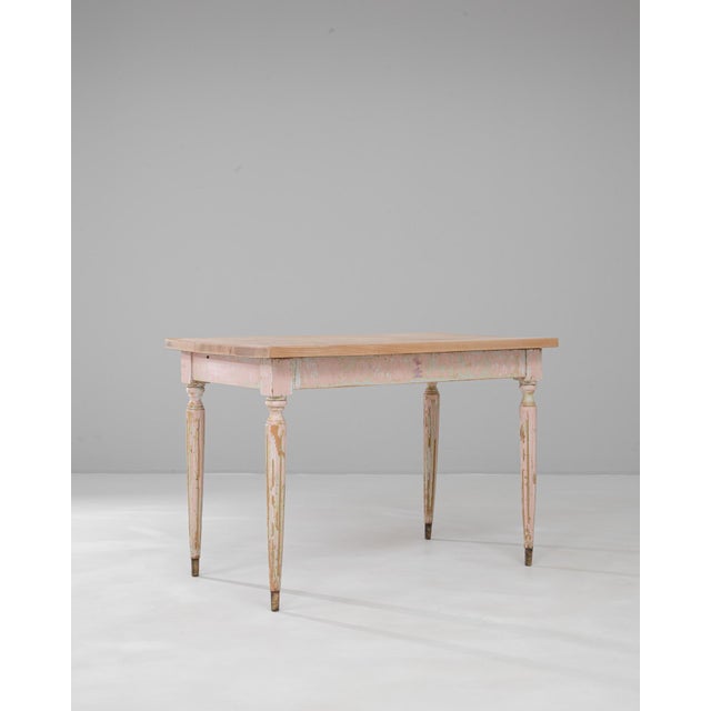 20th Century French Patinated Wooden Side Table For Sale - Image 18 of 18