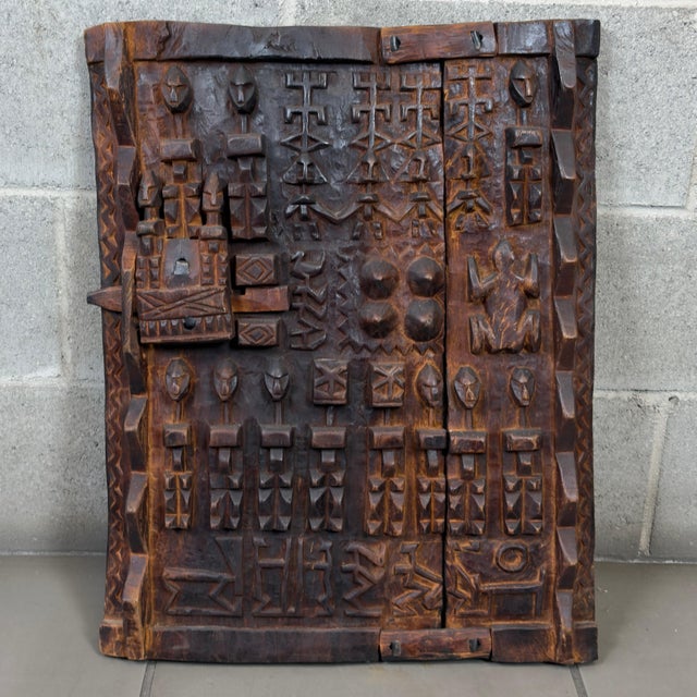 Antique Dogon Carved Wood Window, Early 1900s For Sale - Image 11 of 11