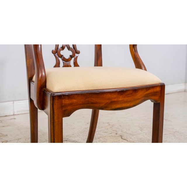 Maitland - Smith Set of 6 Maitland Smith Mahogany Chippendale Style Dining Chairs For Sale - Image 4 of 17