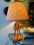 Brown 1950s Mid-Century Modern Rattan Table Lamp For Sale - Image 8 of 11