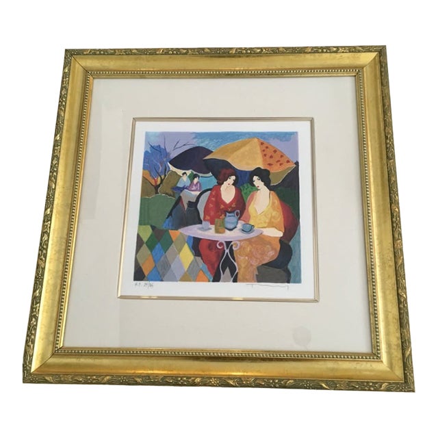 Tarkay “Enchanted Moments”. Frame 22x 22”. Art For Sale