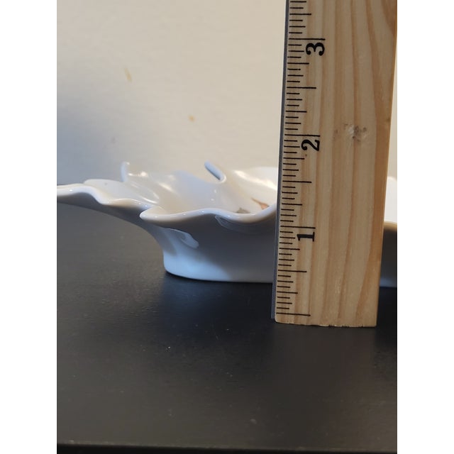 1940s Mitterteich Bavaria Germany Leaf Shaped Dish For Sale - Image 12 of 13