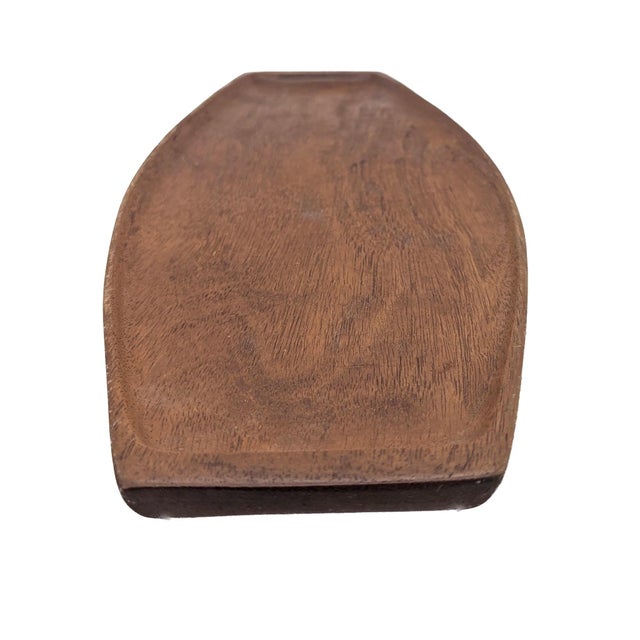 Chestnut 1960s Taverneau Wood Vide Poche Tray For Sale - Image 8 of 12