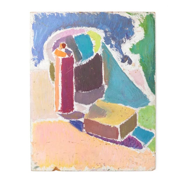 Impressionist Shell and Kettle Still Life Abstract Painting, , Cape School of Art For Sale - Image 3 of 4