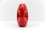Vintage Red and White Fat Lava Vase, 1950s For Sale - Image 6 of 11