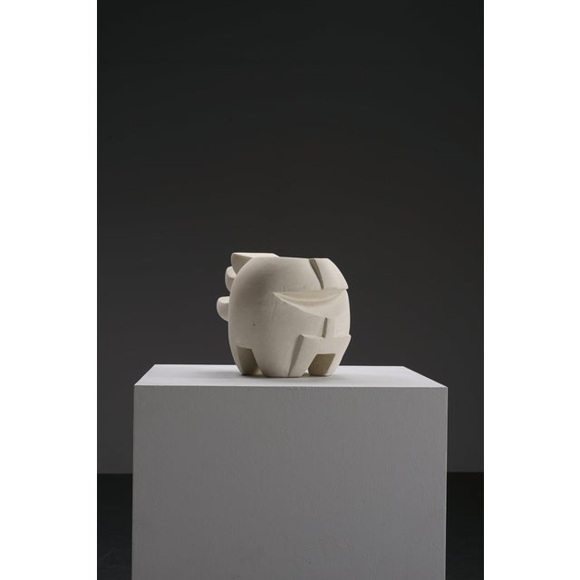 Belgian Artist, Abstract Sculpture, 1970s, Plaster For Sale - Image 12 of 13