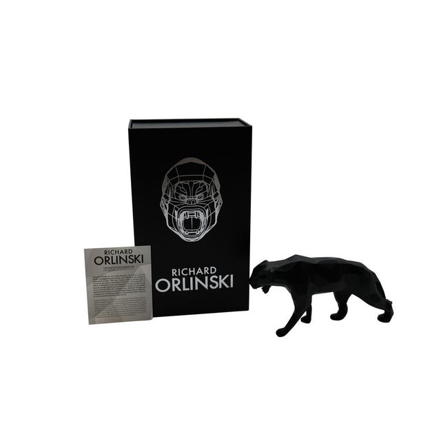 Richard Orlinski (1966) Panther Spirit (Matte Black Edition) Original resin sculpture Matte black finish Dimensions: 20 x...
