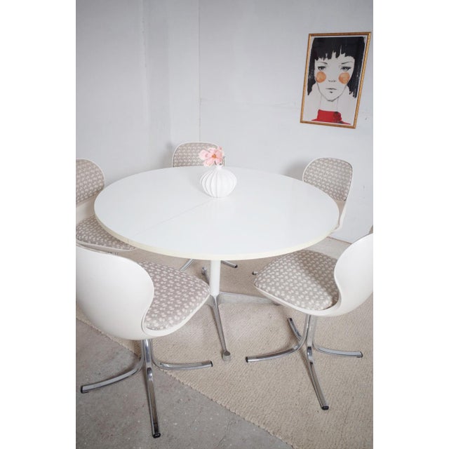 Space Age Chairs and Dining Table by Stoll Giroflex for Herman Miller, 1970s, Set of 6 For Sale - Image 12 of 18