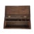 Brown Antique Wood Box Dark Rustic Brown Diamond Design With Round Medallion For Sale - Image 8 of 18