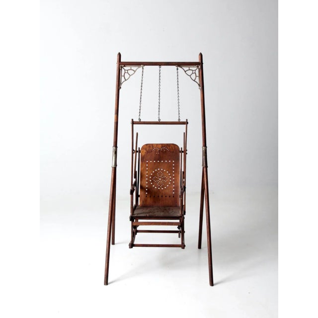 Victorian Victorian Decorative Swing Chair For Sale - Image 3 of 13